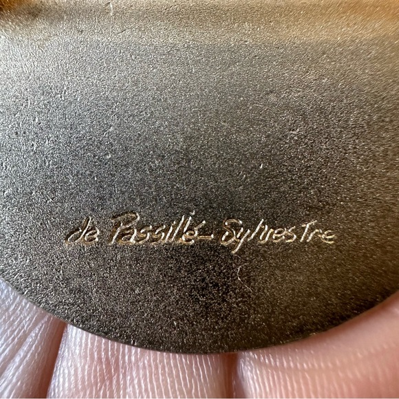 Vintage De Passillé-Sylvestre Enamel Brooch - Picture 4 of 5